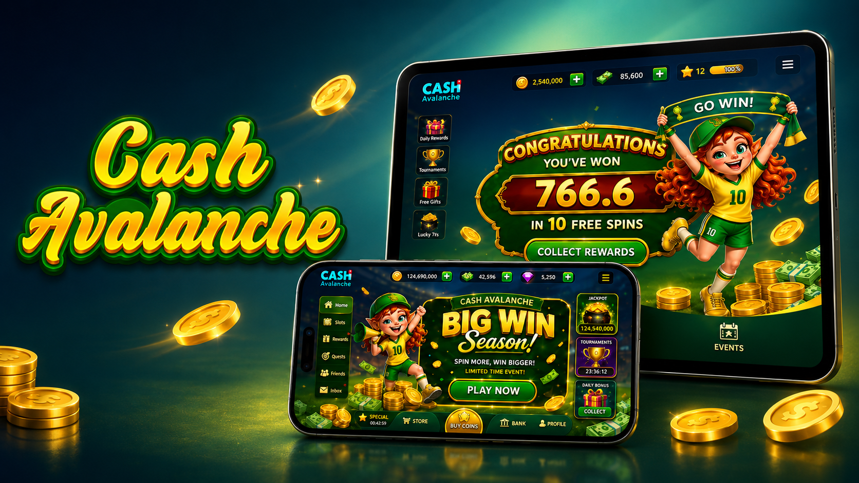Cash Avalanche app gameplay preview